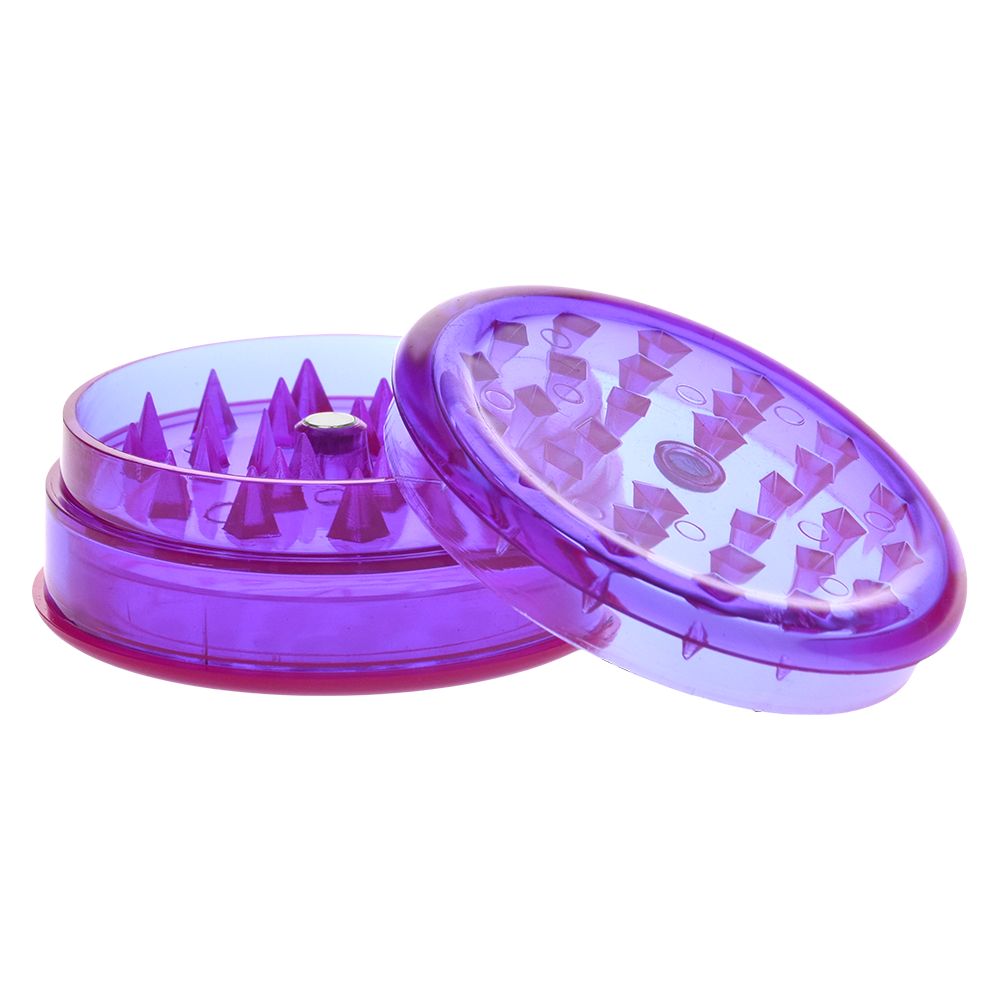 Grind-and-Store Acrylic Grinder | 3pc | 2.2" - Discreet Smoker