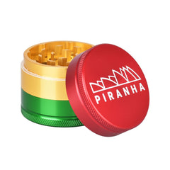 Piranha Grind-and-Store Aluminum Grinder | 3pc | 2" - Discreet Smoker