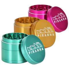 Piranha Pollinator Aluminum Grinder | 4pc | 2" - Discreet Smoker