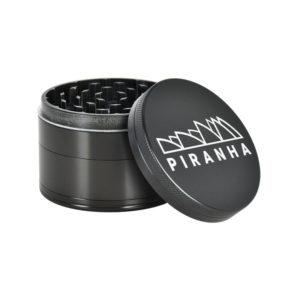 Piranha Pollinator Aluminum Grinder | 4pc | 2.5" - Discreet Smoker