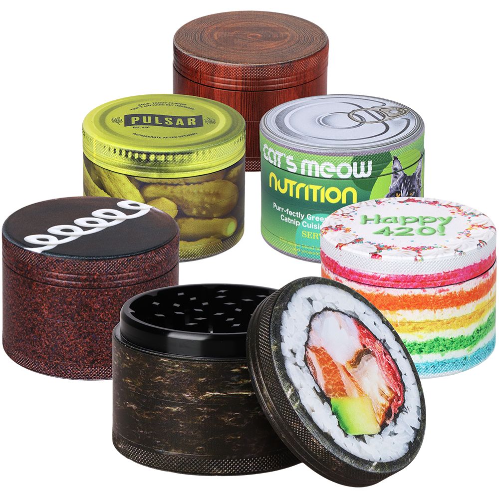 Pulsar Design Series V3 Aluminum Grinder | 4pc | 2.5" - Discreet Smoker