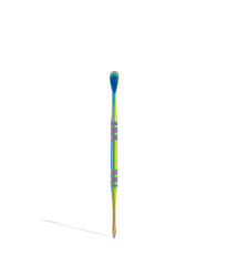 Rainbow Dab Tool with Silicone Covers - Discreet Smoker
