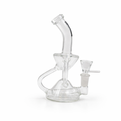 ClearFlux 7” Glass Recycler Bong - Discreet Smoker