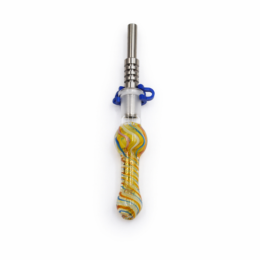 VortexWave 14MM Glass Nectar Straw - Discreet Smoker