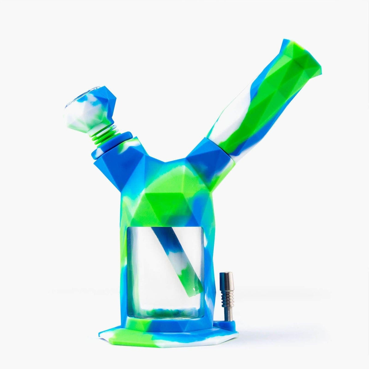Gemini 2-IN-1 Silicone Waterpipe - Discreet Smoker