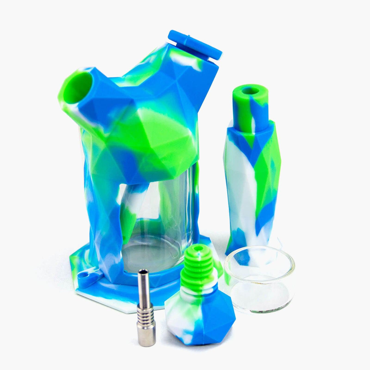 Gemini 2-IN-1 Silicone Waterpipe - Discreet Smoker