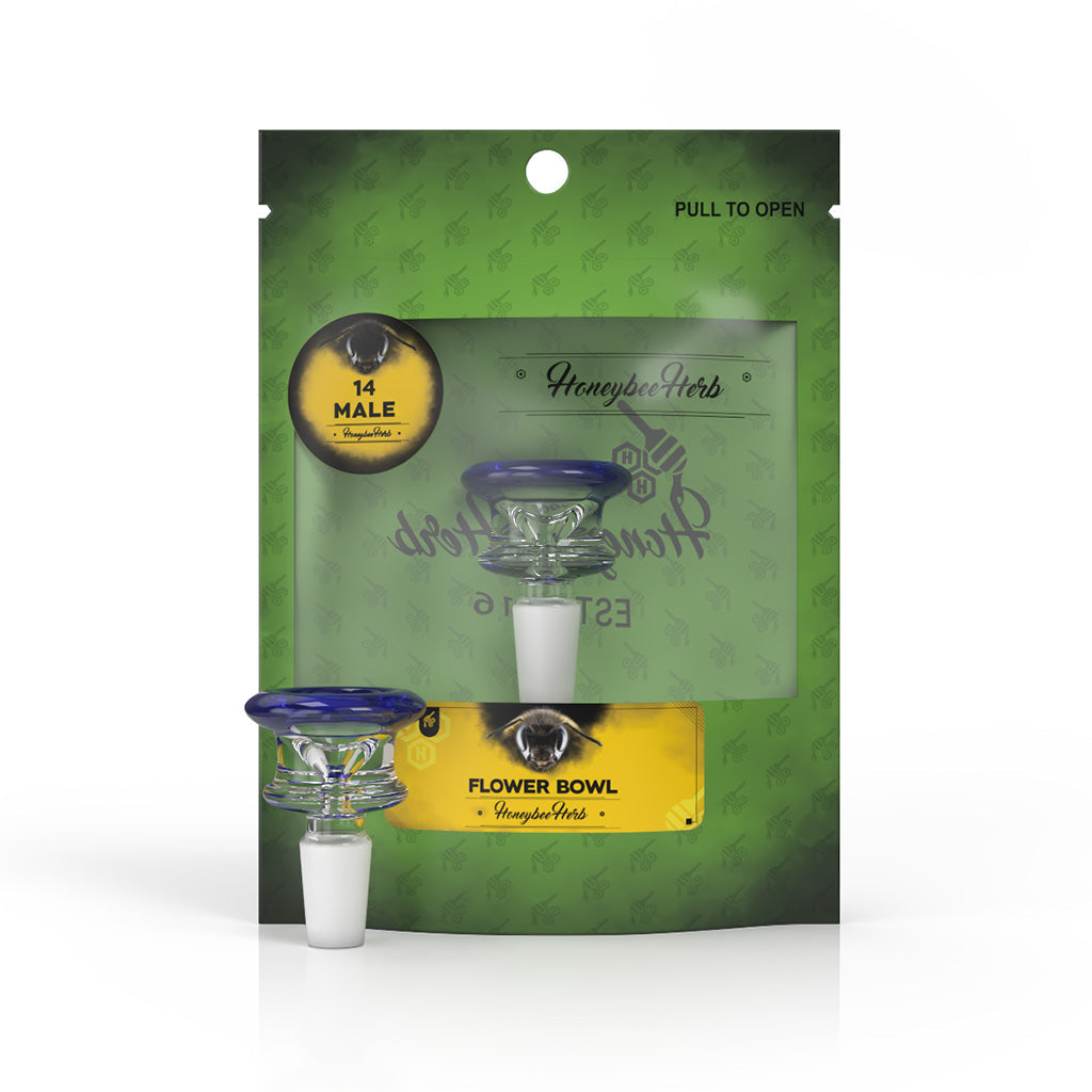 GLASS FLOWER BOWL (FB-3) - Discreet Smoker