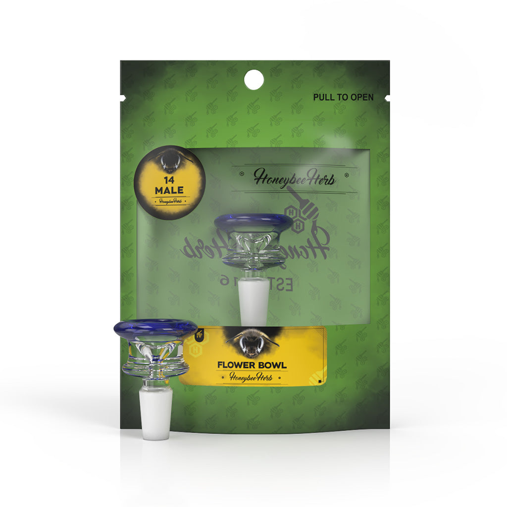 GLASS FLOWER BOWL (FB-3) - Discreet Smoker