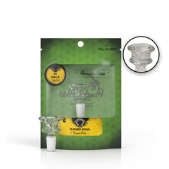 GLASS FLOWER BOWL (FB-3) - Discreet Smoker