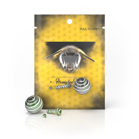 GLASS MUSHROOM PILLAR TERP SET - Discreet Smoker
