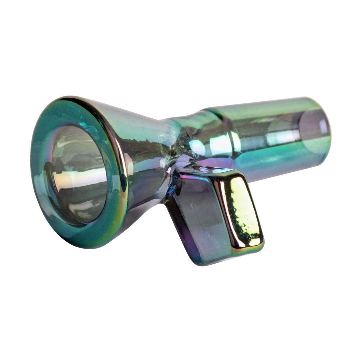 Red Eye Glass 14mm Metallic Terminator Bowl - Discreet Smoker