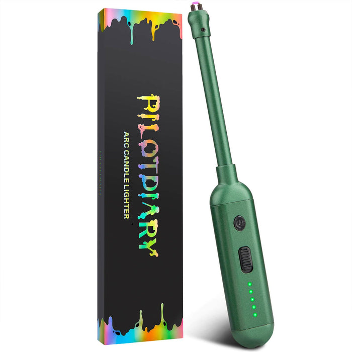 Pilotdiary USB Rechargeable Electric Lighter, GREEN