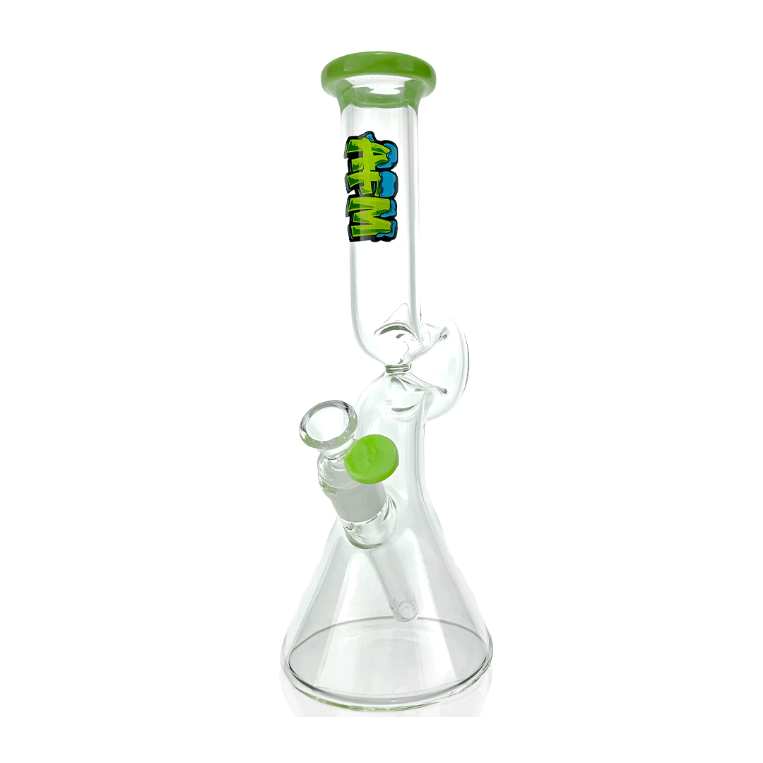 AFM Glass 12" Beaker Wave Water Pipe - Discreet Smoker