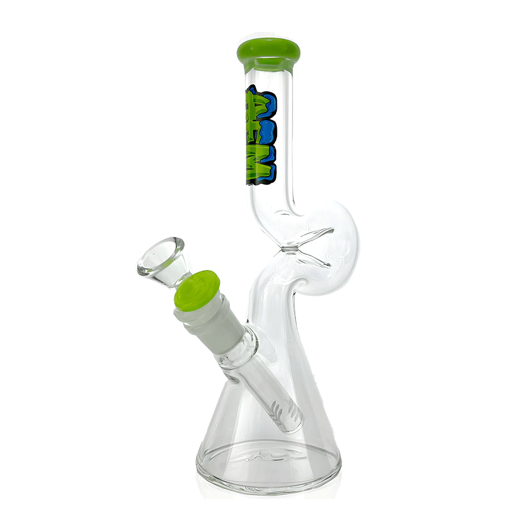 AFM Glass 9" Mini Hunchback Glass Water Pipe - Discreet Smoker