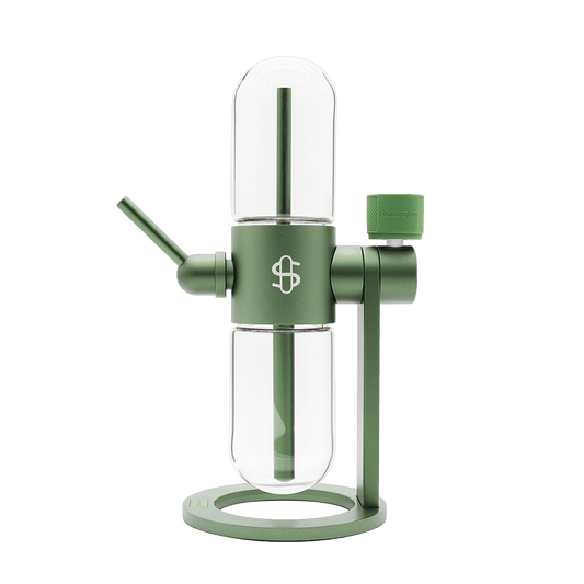 Stündenglass Gravity Infuser - Olive Green | 360° Gravity Hookah - Discreet Smoker