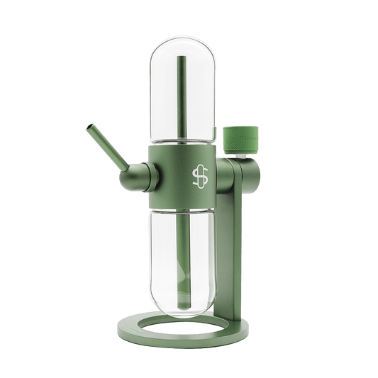 Stündenglass Gravity Infuser - Olive Green | 360° Gravity Hookah - Discreet Smoker