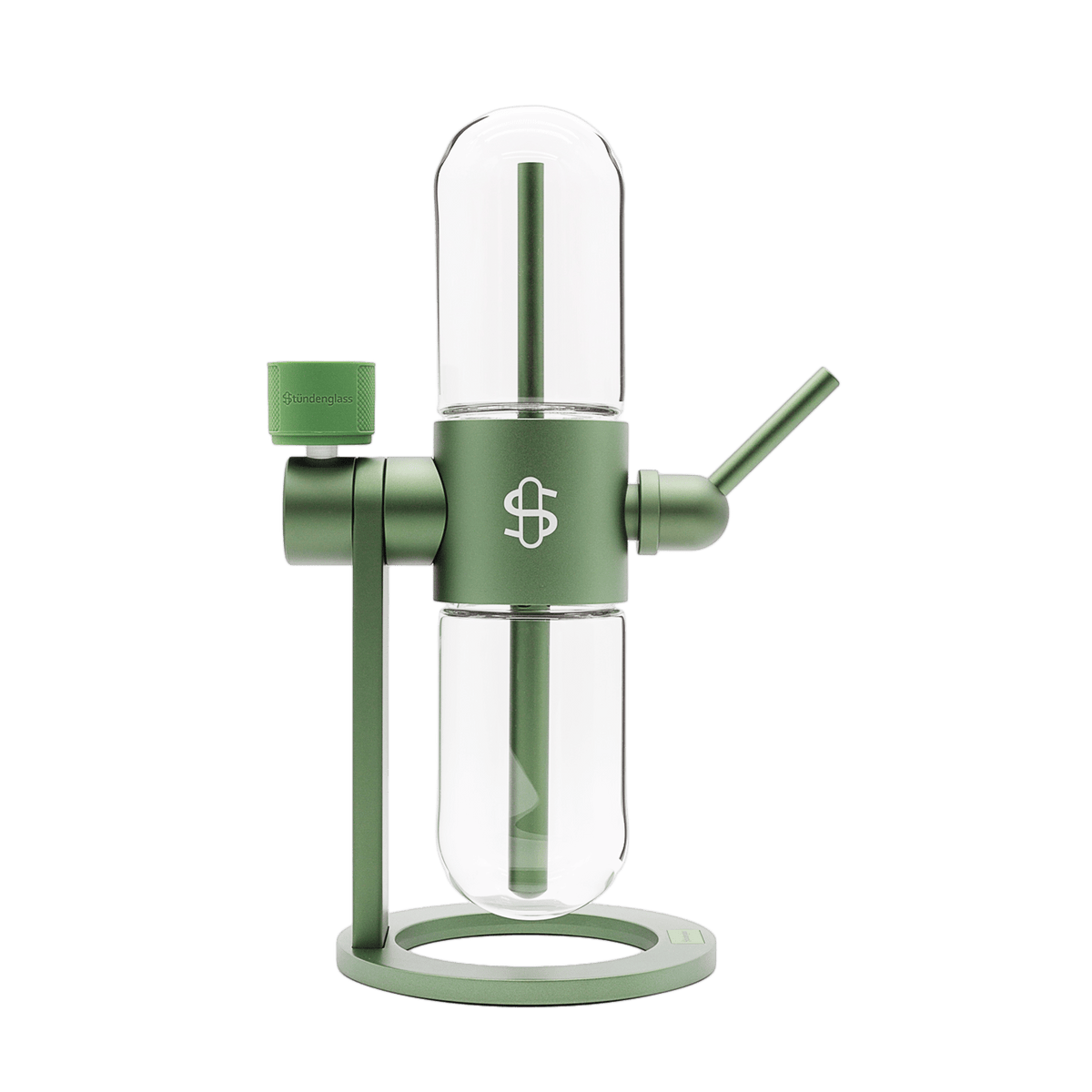 Stündenglass Gravity Infuser - Olive Green | 360° Gravity Hookah - Discreet Smoker
