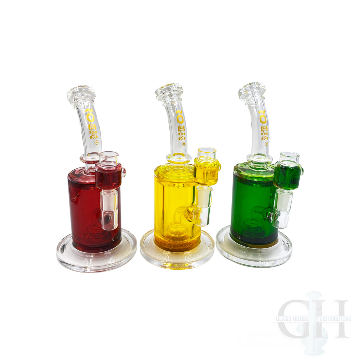 Rock Glass 10" Glycerin Chiller Water Pipe - Discreet Smoker