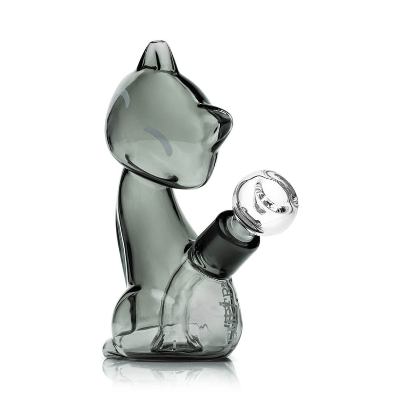 Hemper Alley Cats Cat Glass Bong – 6″ – 14.5 mm - Discreet Smoker
