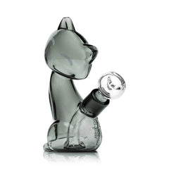Hemper Alley Cats Cat Glass Bong – 6″ – 14.5 mm - Discreet Smoker