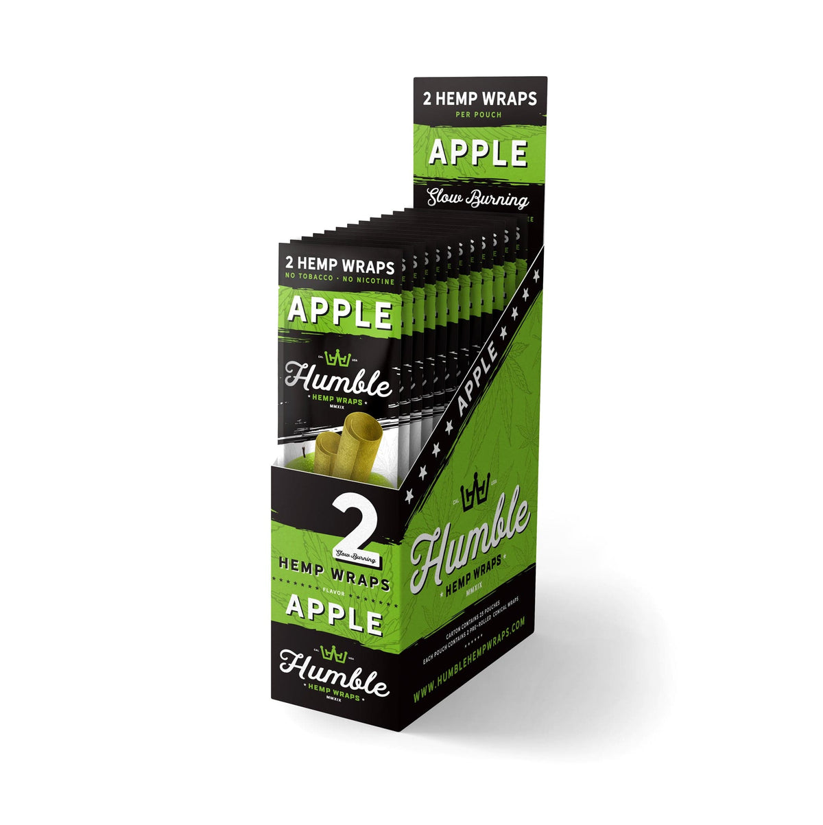 Humble Hemp Wraps - Apple - 25 Pack - Discreet Smoker