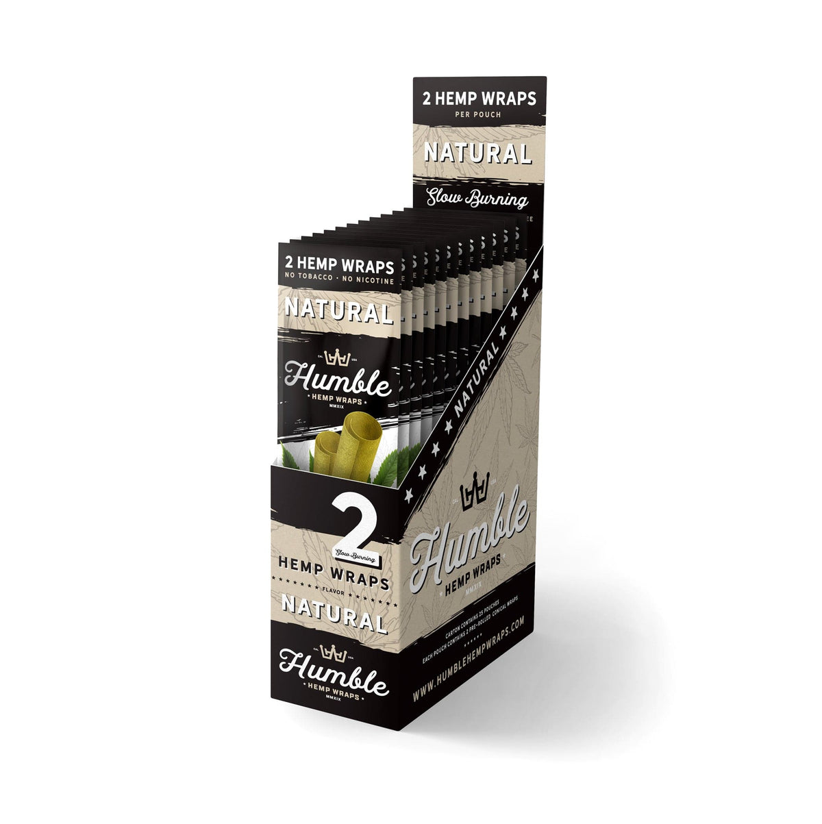Humble Hemp Wraps - Natural - 25 Pack