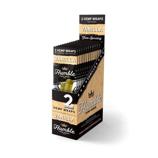 Humble Hemp Wraps - Vanilla - 25 Pack - Discreet Smoker