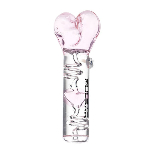 Pulsar Cool Down My Heart Glycerin Glass Hand Pipe - 5.5" - Discreet Smoker