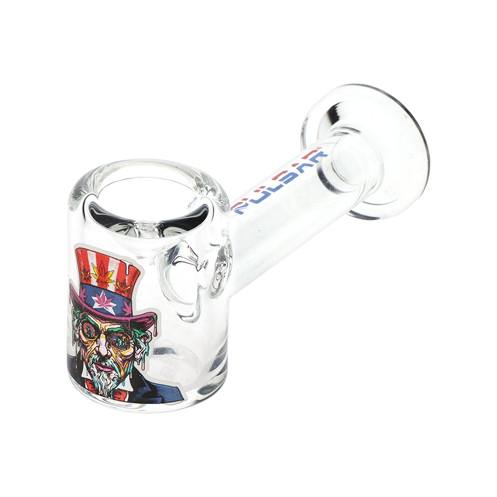 Pulsar Melting Uncle Sam Glass Hand Pipe - 4.5" - Discreet Smoker