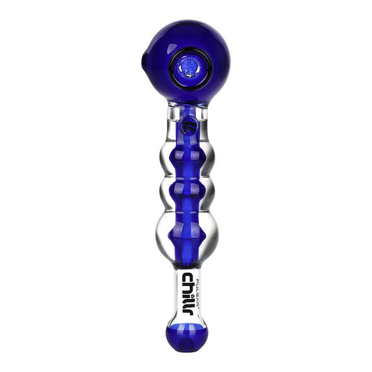 Pulsar Chillr Glycerin Glass Hand Pipe - 7.5" / Blue