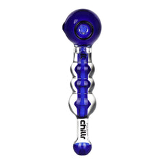 Pulsar Chillr Glycerin Glass Hand Pipe - 7.5" / Blue