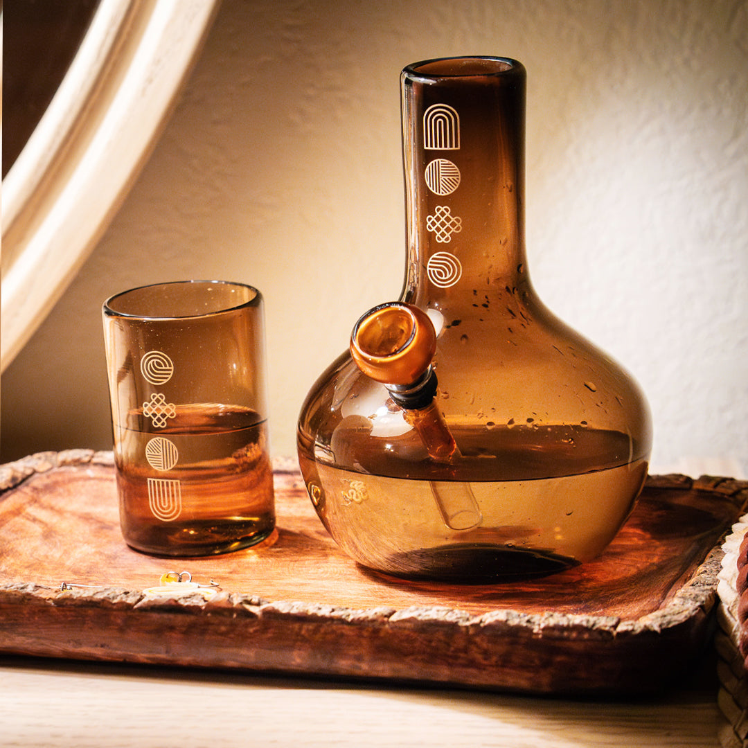 Higher Signature Vase Bong Set - Discreet Smoker