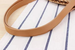 Round Straw Beach Bag - Discreet Smoker