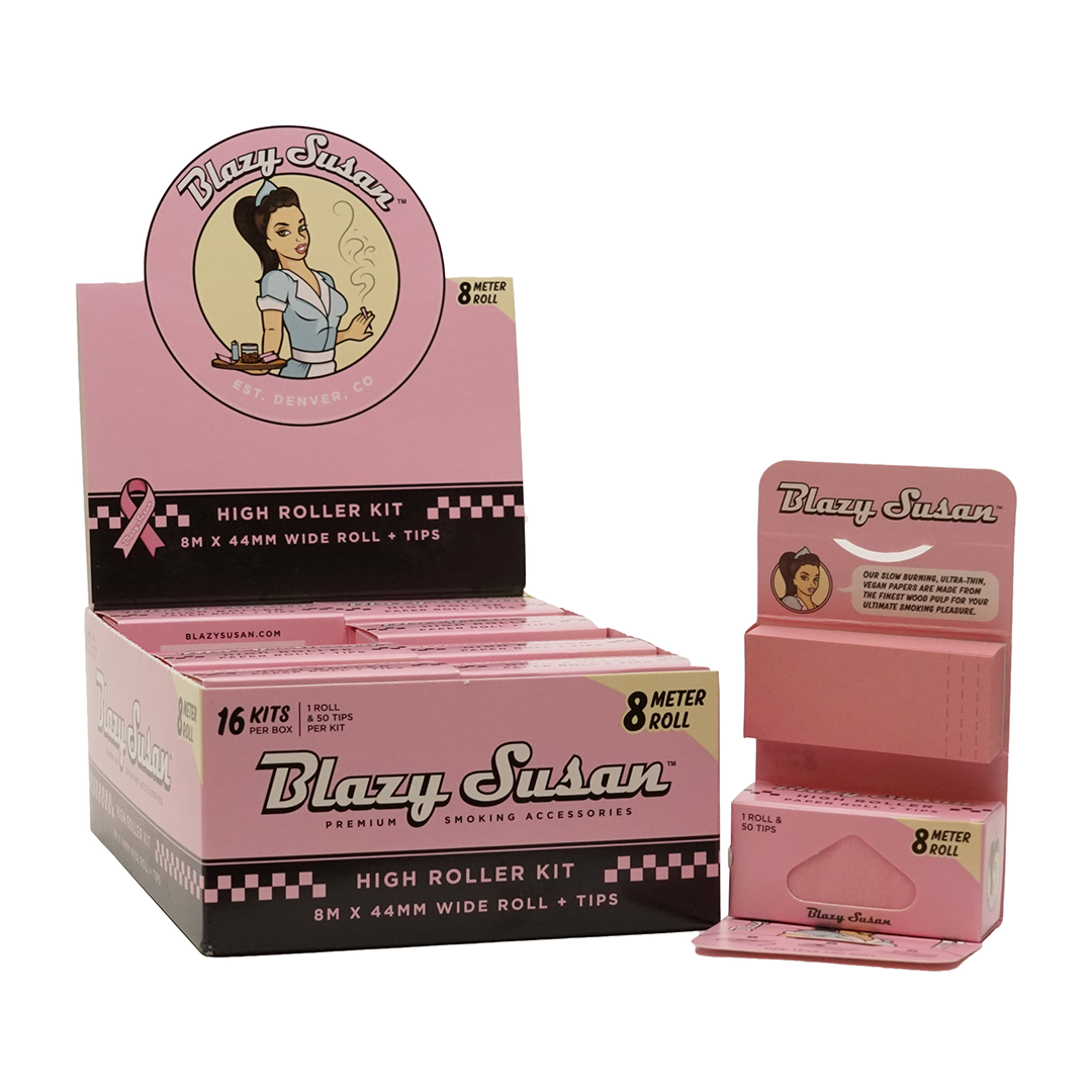 Blazy Susan Pink Rolling Papers - Discreet Smoker