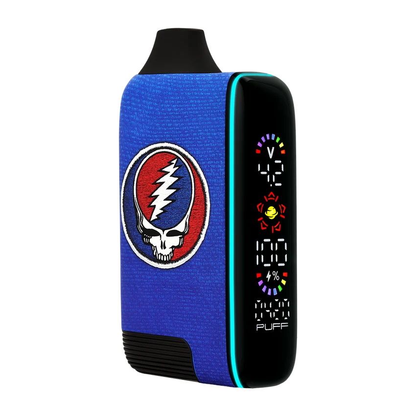 Grateful Dead x Pulsar 510 DL 5.0 Precision Voltage Control LCD Screen Vape Bar - 1000mAh / Patchwork SYF - Discreet Smoker