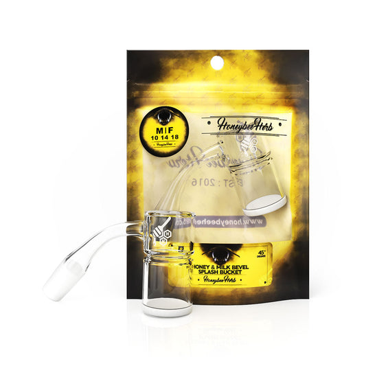 HONEY & MILK BEVEL SPLASH BUCKET - 45° DEGREE | YL - Discreet Smoker