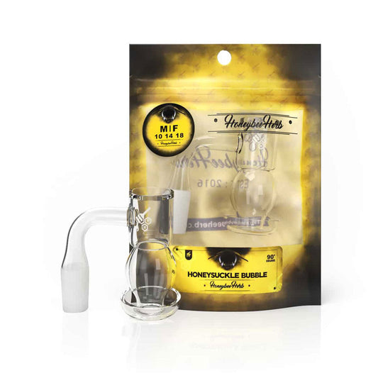 HONEYSUCKLE BUBBLE QUARTZ BANGER - 90° DEGREE | YL - Discreet Smoker
