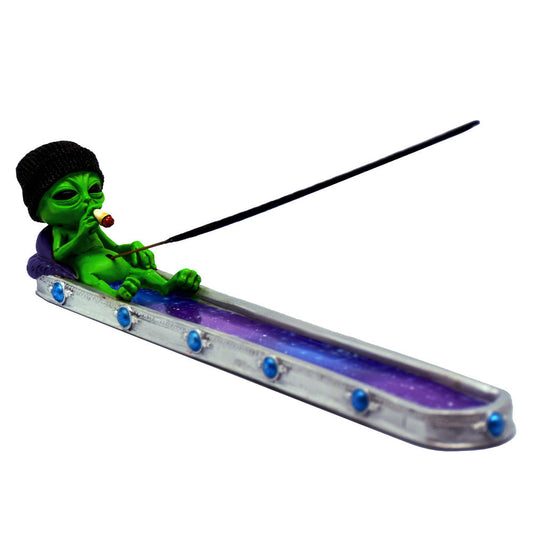 Stoner Alien in Galaxy Incense Burner - Discreet Smoker