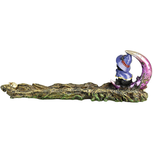 Black Magic Cat Polyresin Incense Burner - 11.5" - Discreet Smoker