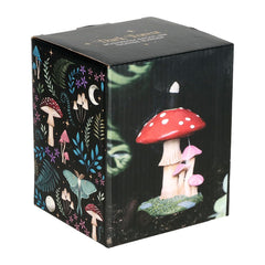 Sprouting Shrooms Backflow Polyresin Incense Burner - 4.25" - Discreet Smoker