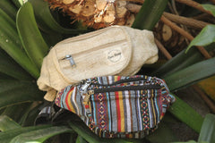 two fanny packs in nature
