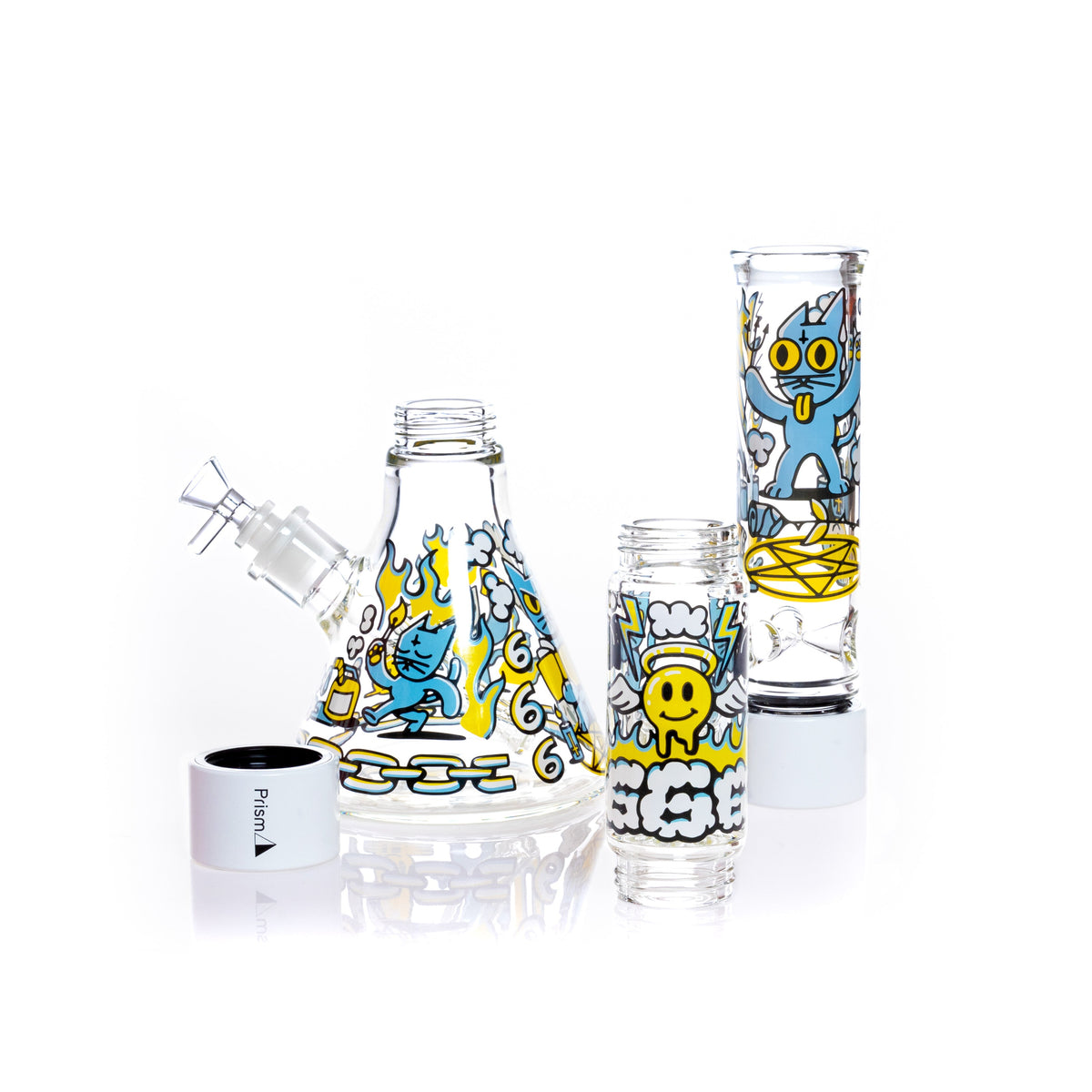 The 666 Cat Beaker Double Stack - Discreet Smoker