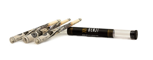 Luxury at Your Fingertips: Benji $100 Bill Print Pre-Rolled Cones - Discreet Smoker