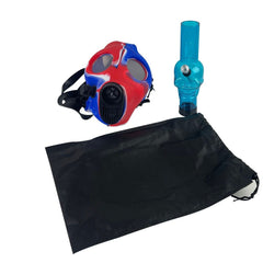 Multi-Colored Silicone Skull Gas Mask Bong - Discreet Smoker