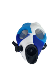 Multi-Colored Silicone Skull Gas Mask Bong - Discreet Smoker