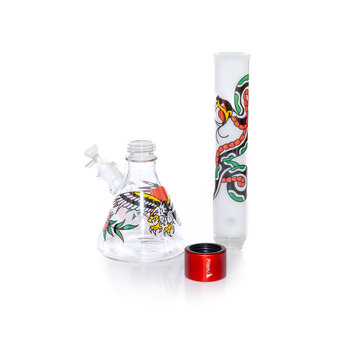Inked Tall Beaker - Discreet Smoker