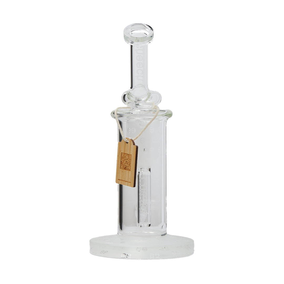 Cheech Glass 9.5" Sandblast Inner Recycler Water Pipe - Discreet Smoker