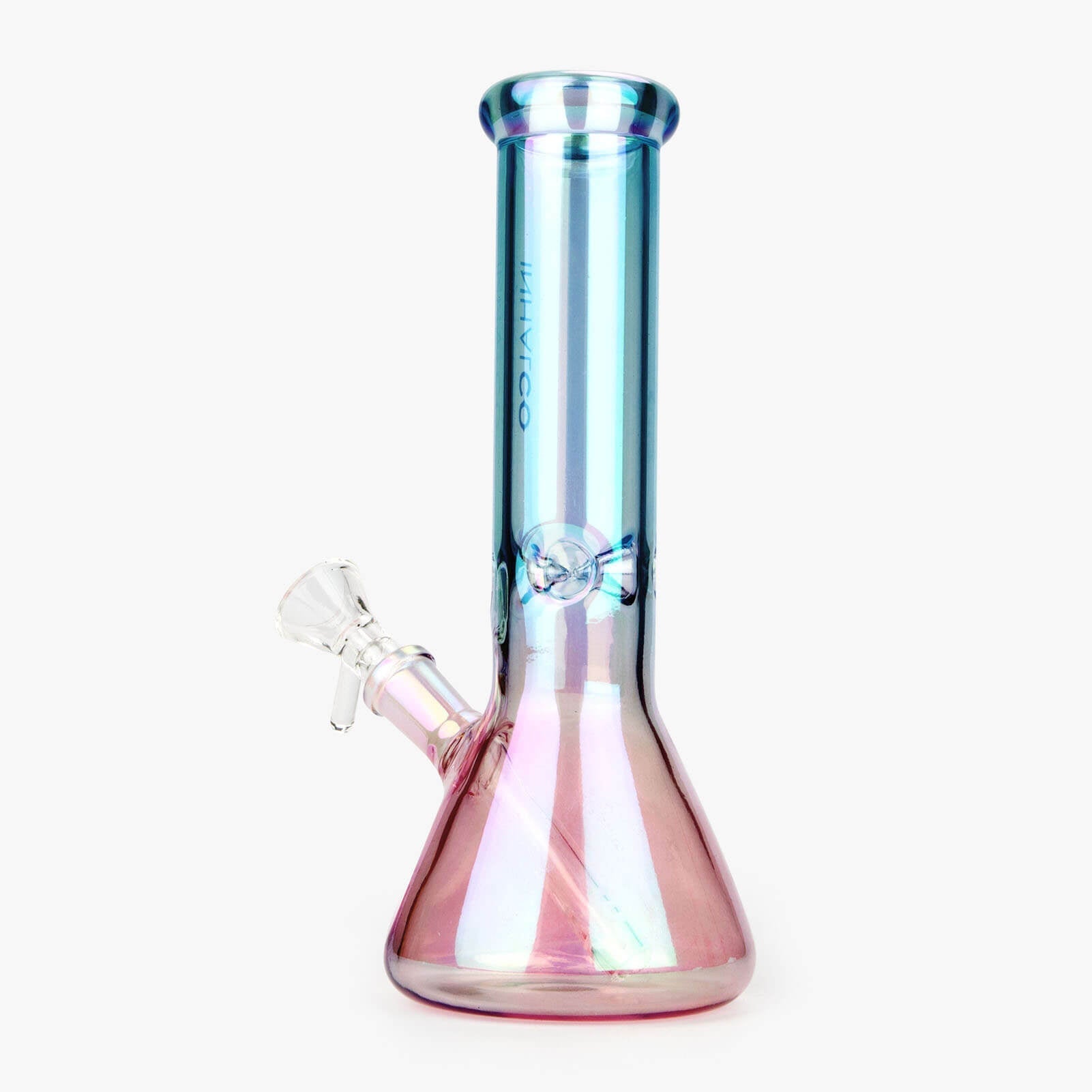 Iridescent Beaker Bong 8 Inch - Discreet Smoker