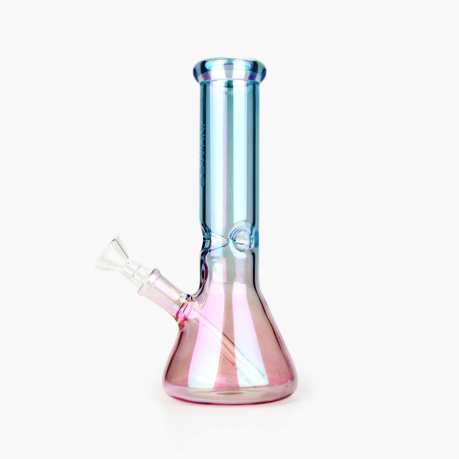Iridescent Beaker Bong 8 Inch - Discreet Smoker