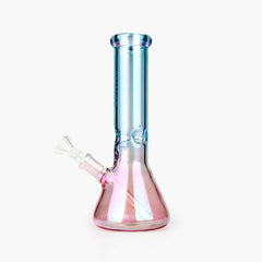 Iridescent Beaker Bong 8 Inch - Discreet Smoker